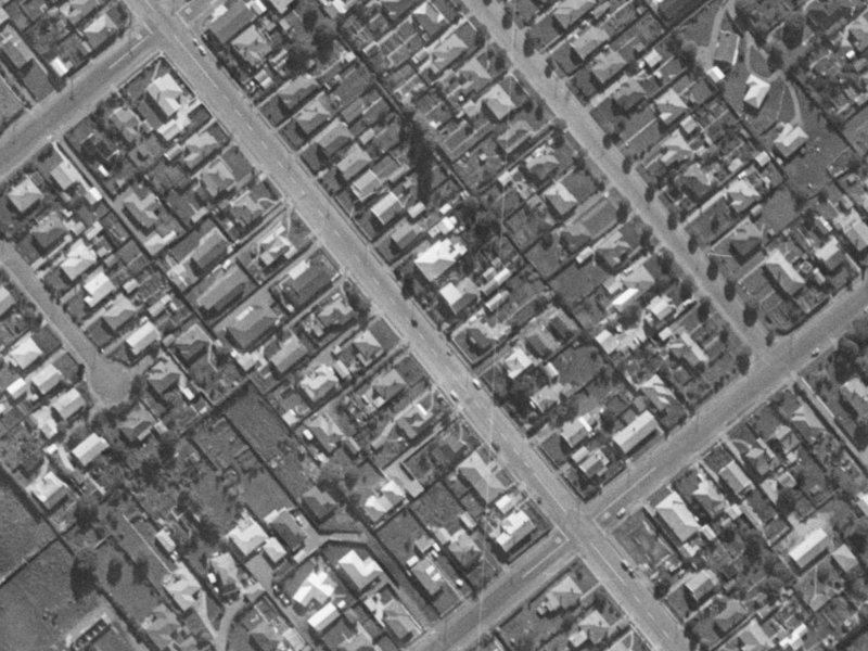 298 Lyttelton Street from the air, 1970-1974
