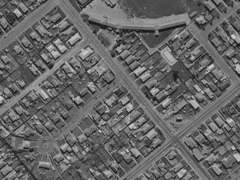 193 Selwyn Street from the air, 1970-1974
