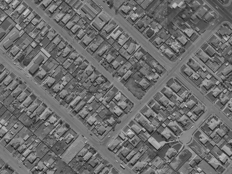 56 Gibbon Street from the air, 1970-1974