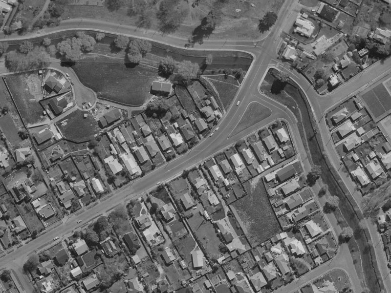 143 Saint Martins Road from the air, 1970-1974