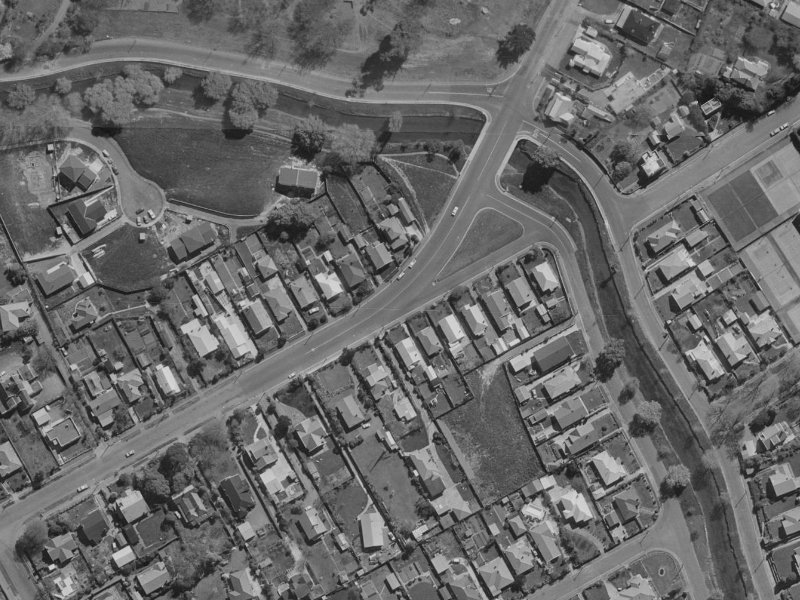 124 St Martins Road from the air, 1970-1974
