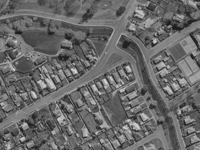 126 Saint Martins Road from the air, 1970-1974