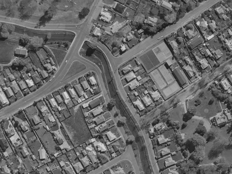 170 Riverlaw Terrace from the air, 1970-1974