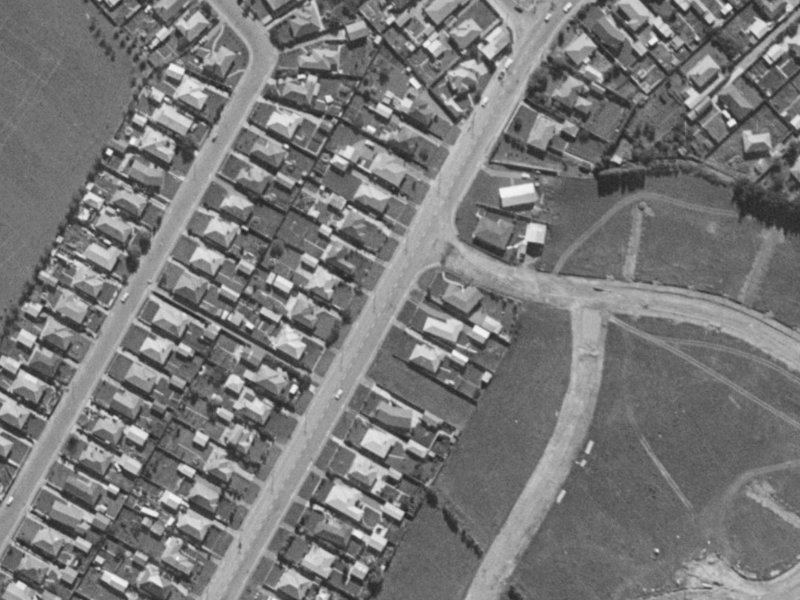 151 Springs Road from the air, 1970-1974