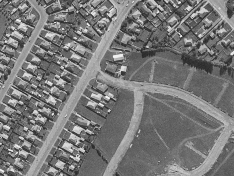 4 Gibson Drive from the air, 1970-1974