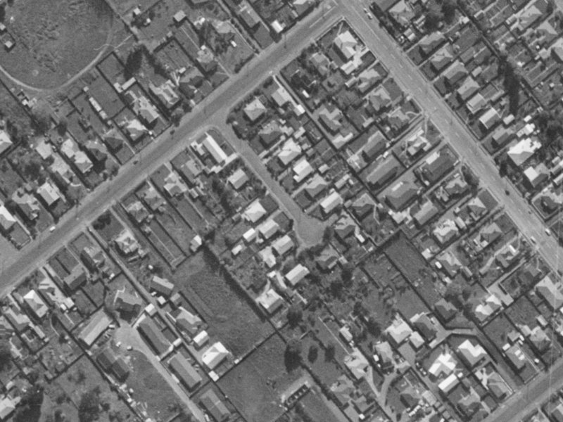 8A Willis Place from the air, 1970-1974