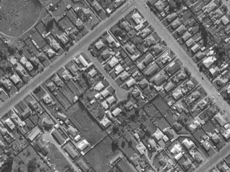 15 Willis Place from the air, 1970-1974