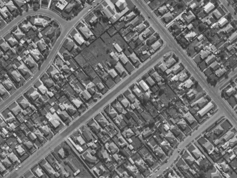 119 Cobham Street from the air, 1970-1974