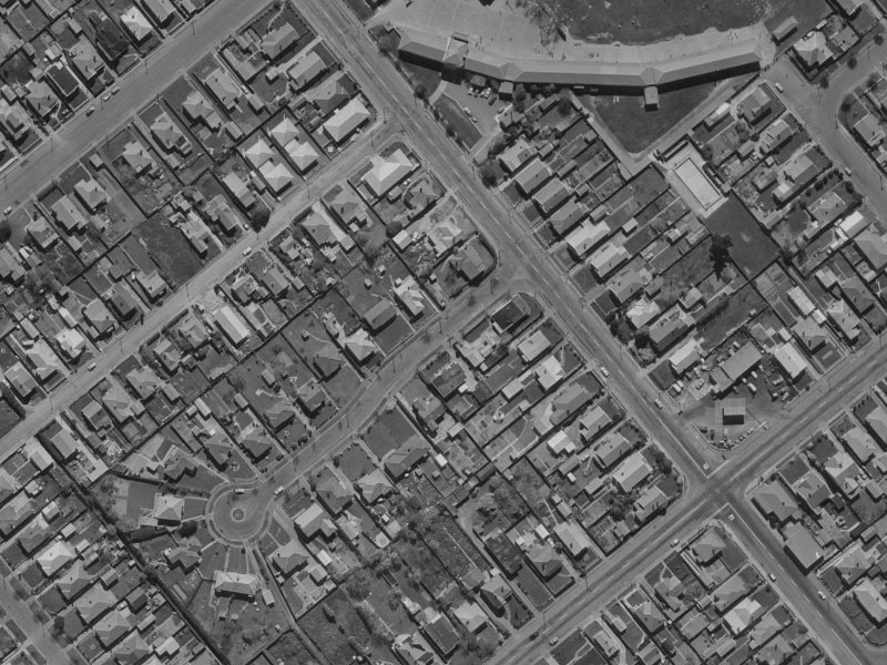 19E Dobson Street from the air, 1970-1974