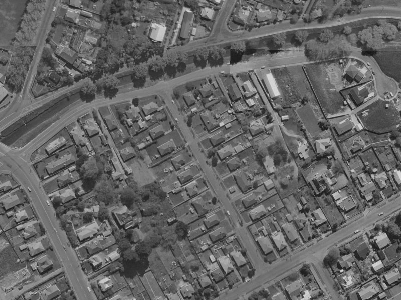 18 Wilding Street from the air, 1970-1974
