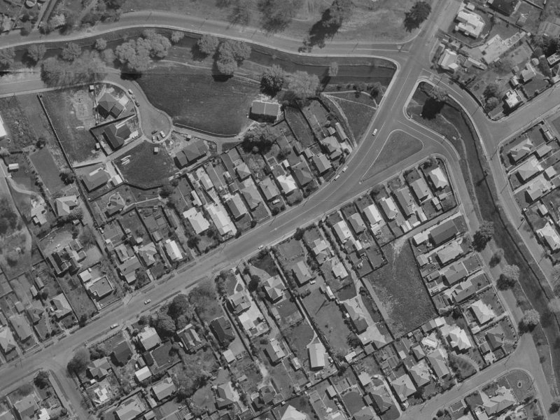 139A Saint Martins Road from the air, 1970-1974