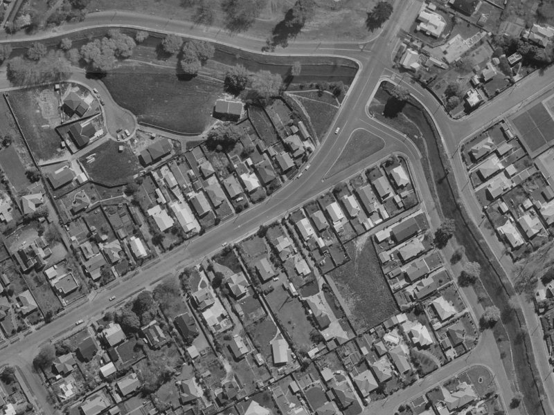 122 Saint Martins Road from the air, 1970-1974