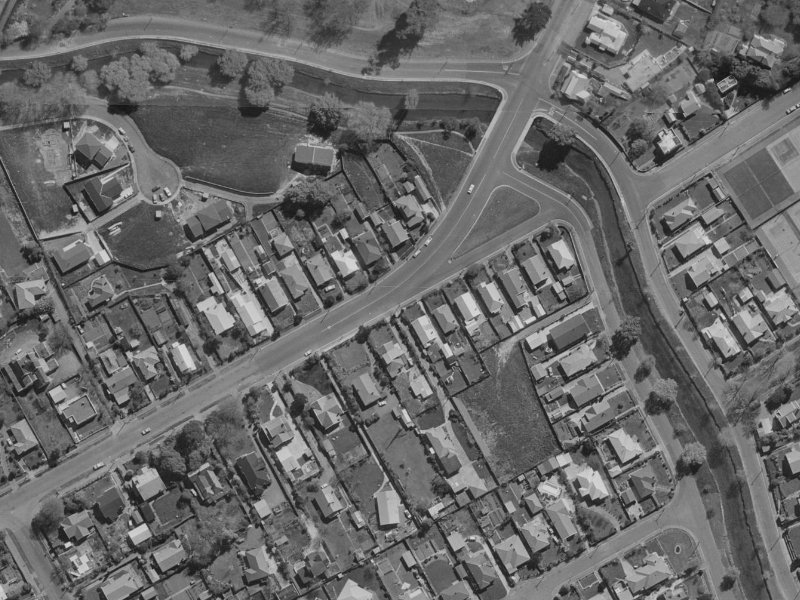 120 St Martins Road from the air, 1970-1974