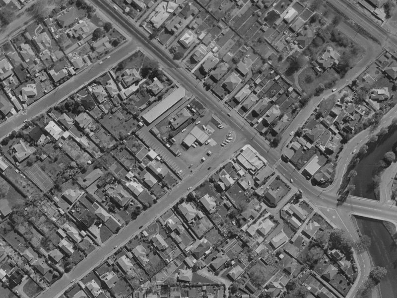 133 Hawford Road from the air, 1970-1974
