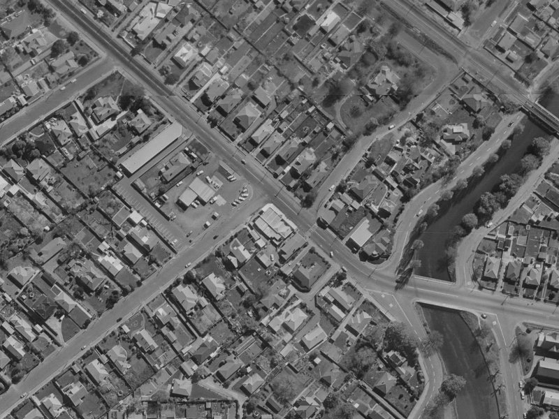 130 Opawa Road from the air, 1970-1974
