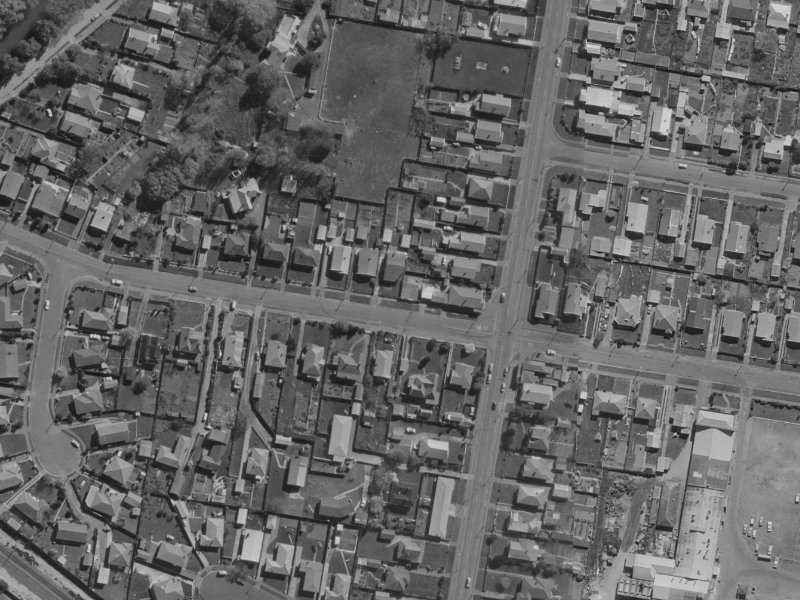 34 Marshall Street from the air, 1970-1974