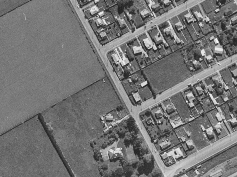 11 Bailey Street from the air, 1970-1974