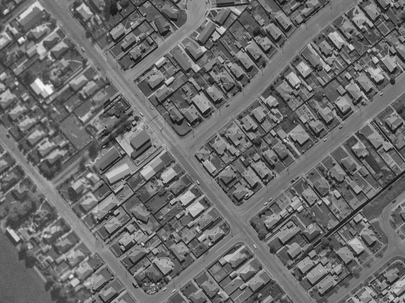 2 Bletsoe Avenue from the air, 1970-1974