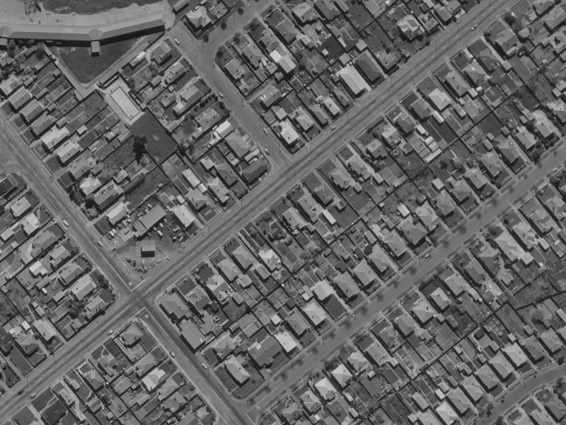 128 Milton Street from the air, 1970-1974