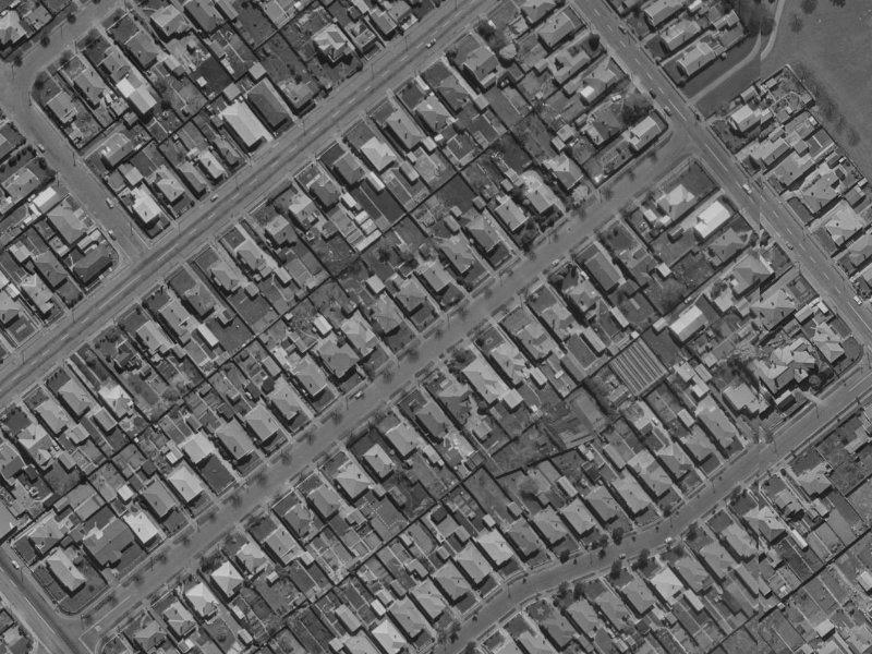 119 Roker Street from the air, 1970-1974
