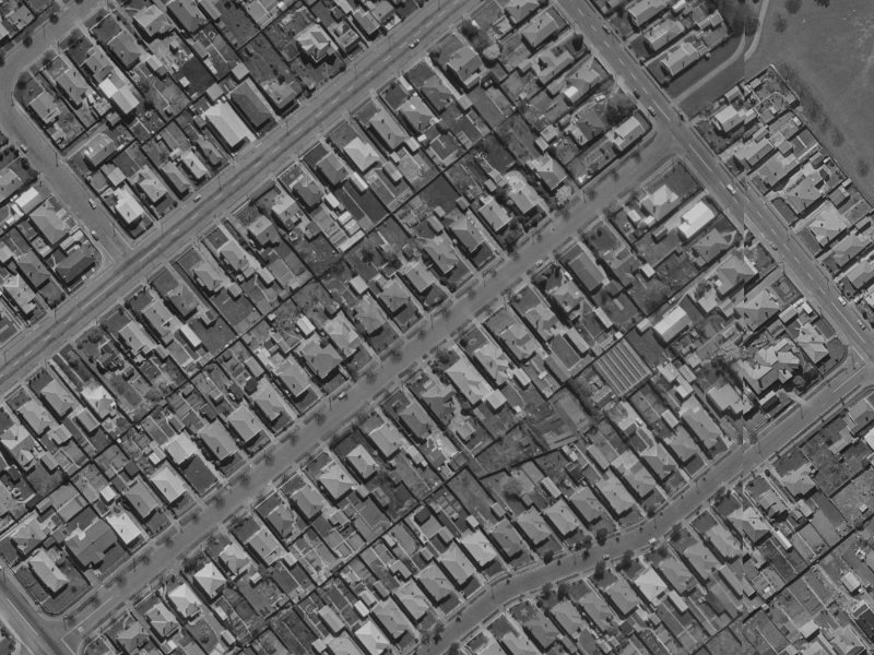 116A Roker Street from the air, 1970-1974