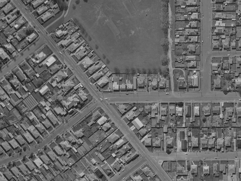 7 Devon Street from the air, 1970-1974
