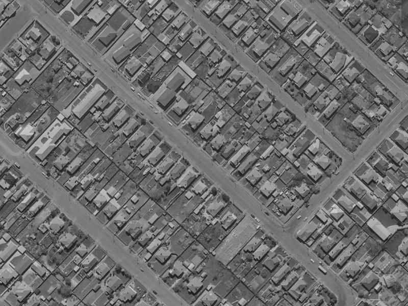 149 Huxley Street from the air, 1970-1974