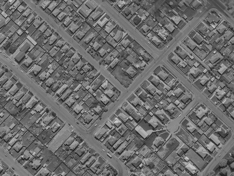 11 Rogers Street from the air, 1970-1974