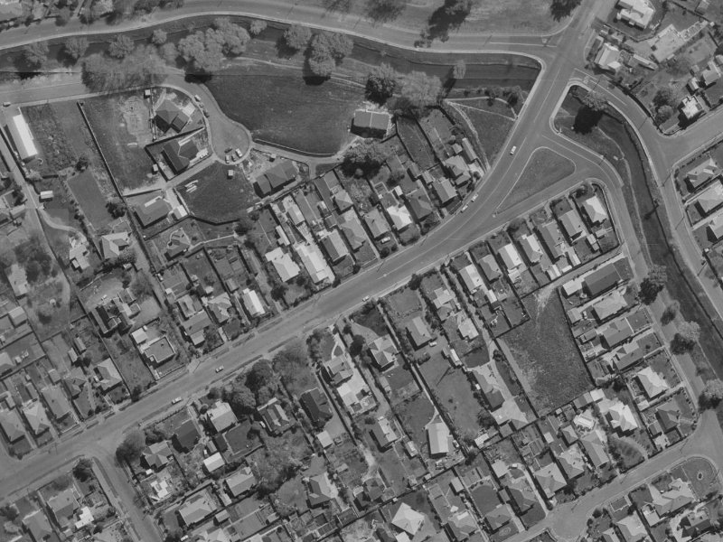 135 St Martins Road from the air, 1970-1974