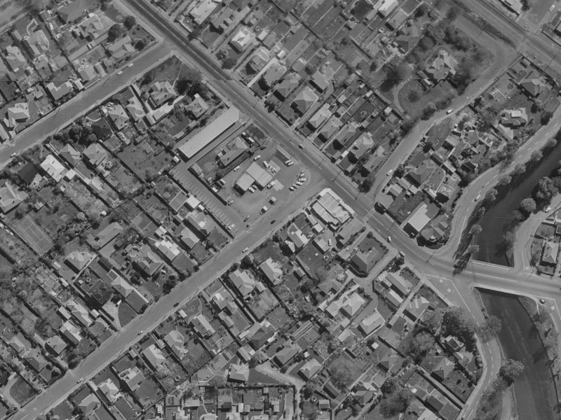132 Hawford Road from the air, 1970-1974