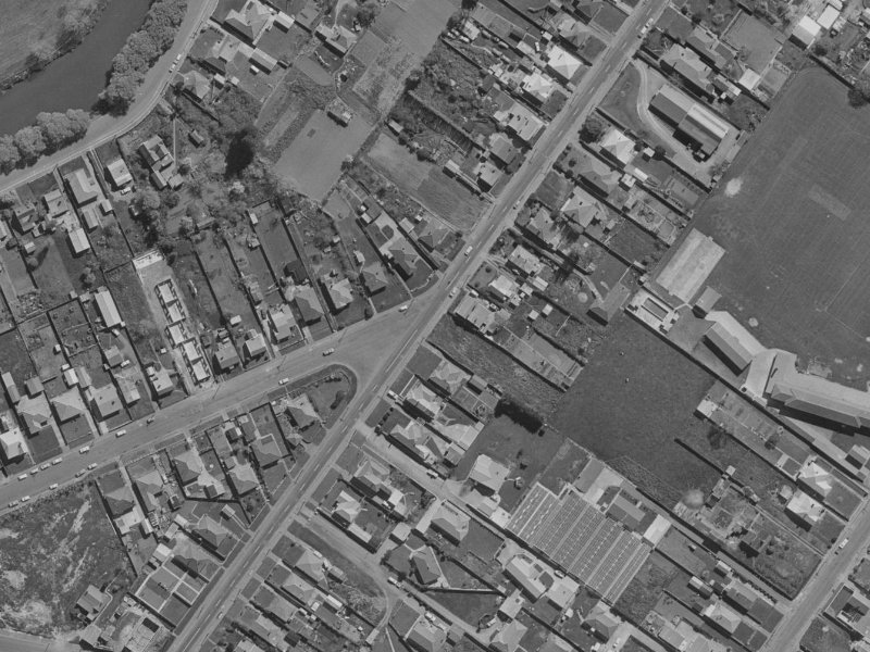 36 Rutherford Street from the air, 1970-1974