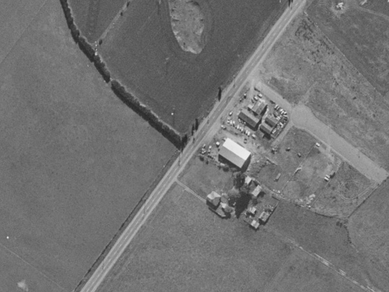 163 Shands Road from the air, 1970-1974