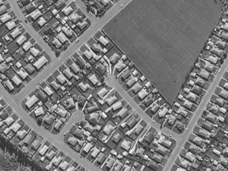 23 Fairmont Place from the air, 1970-1974