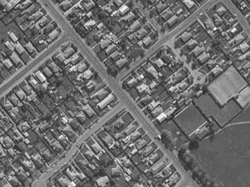 Barrington Street from the air, 1970-1974