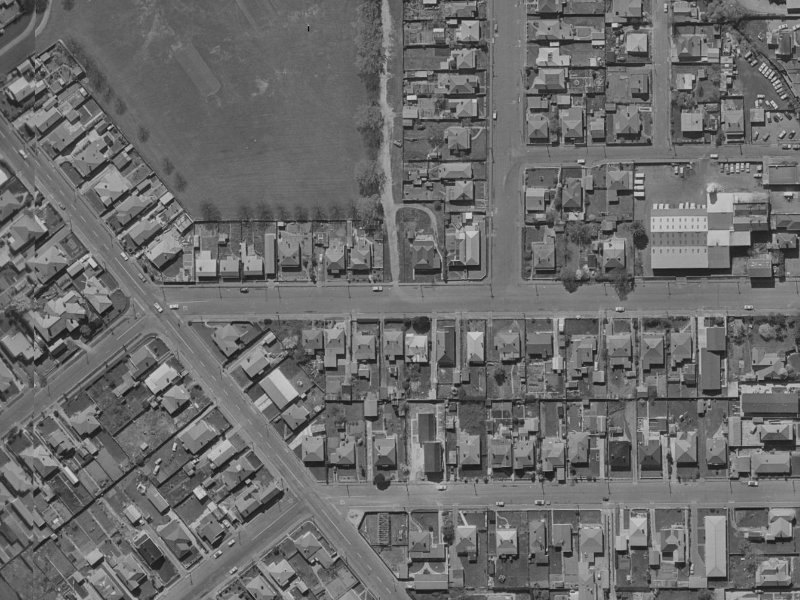 23A Devon Street from the air, 1970-1974