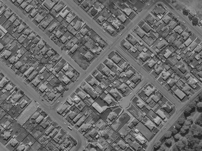 18 Rogers Street from the air, 1970-1974