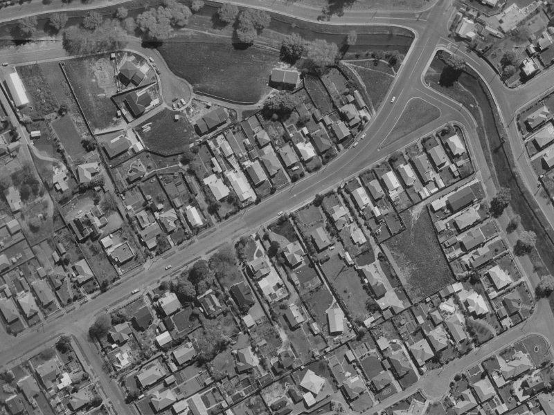 116 Saint Martins Road from the air, 1970-1974