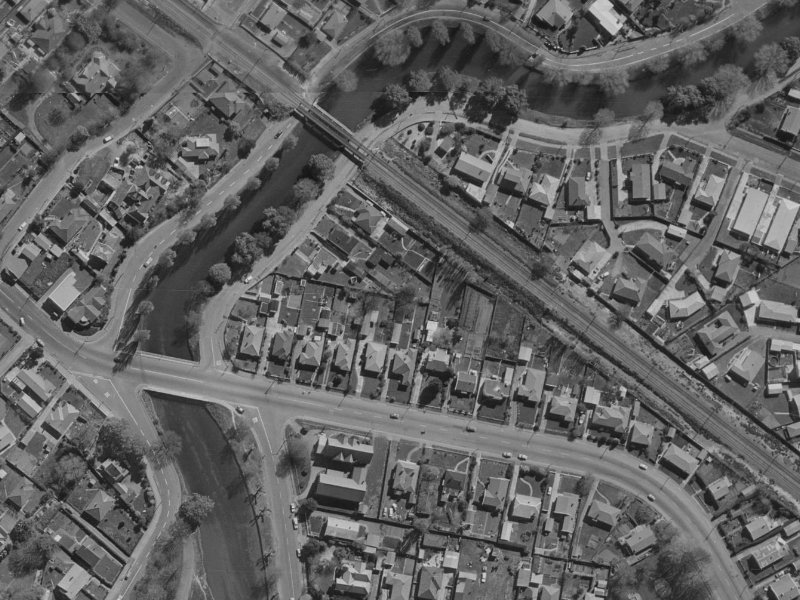 159 Opawa Road from the air, 1970-1974