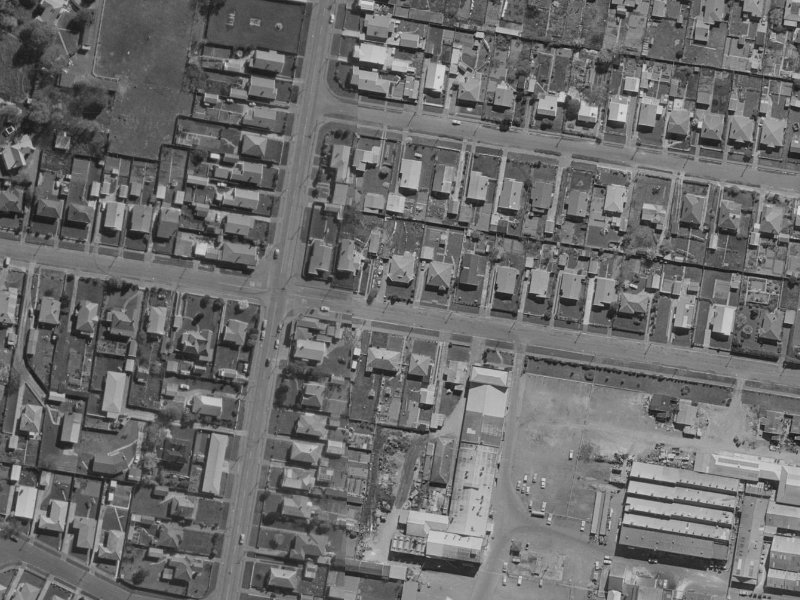 71B Marshall Street from the air, 1970-1974