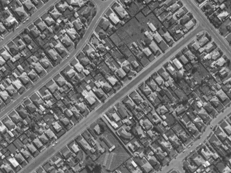 109 Cobham Street from the air, 1970-1974