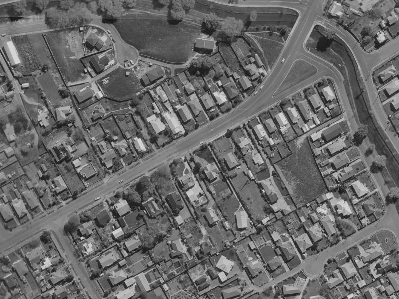 116 St Martins Road from the air, 1970-1974