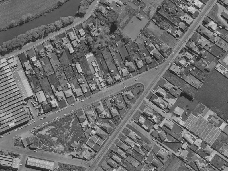 11E Lane Street from the air, 1970-1974