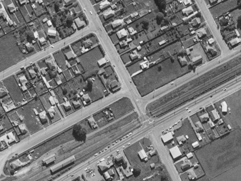 1 Kirk Road from the air, 1970-1974