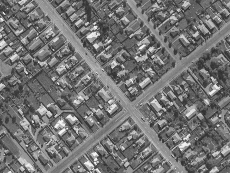 288 Lyttelton Street from the air, 1970-1974