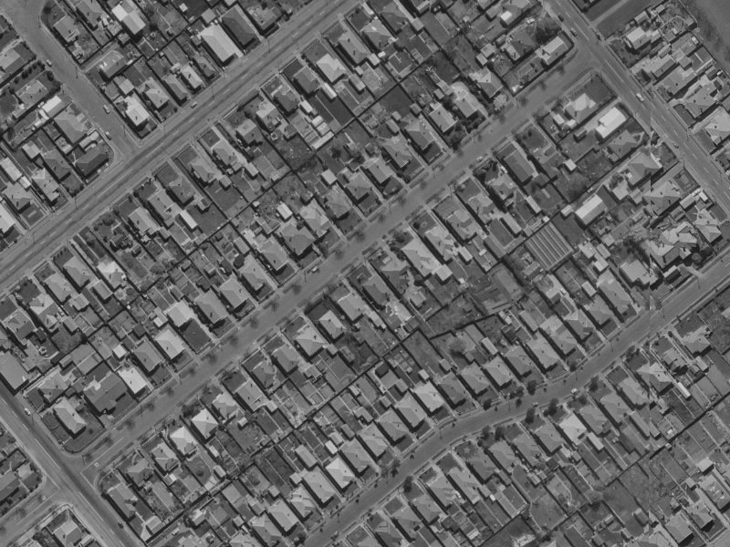110 Roker Street from the air, 1970-1974