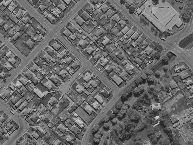 80 Hume Street from the air, 1970-1974