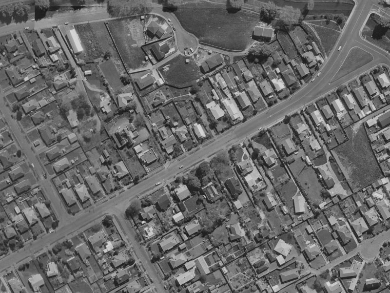 127A Saint Martins Road from the air, 1970-1974