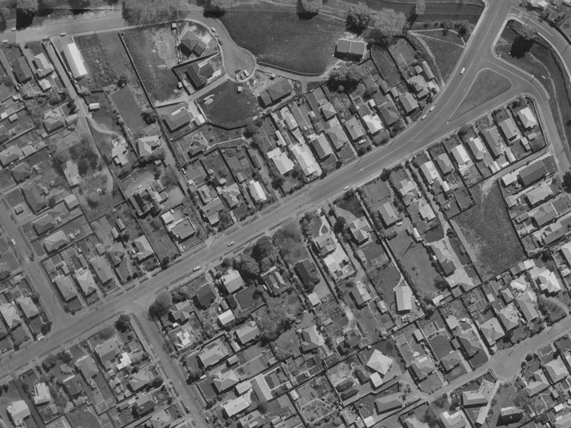110 Saint Martins Road from the air, 1970-1974