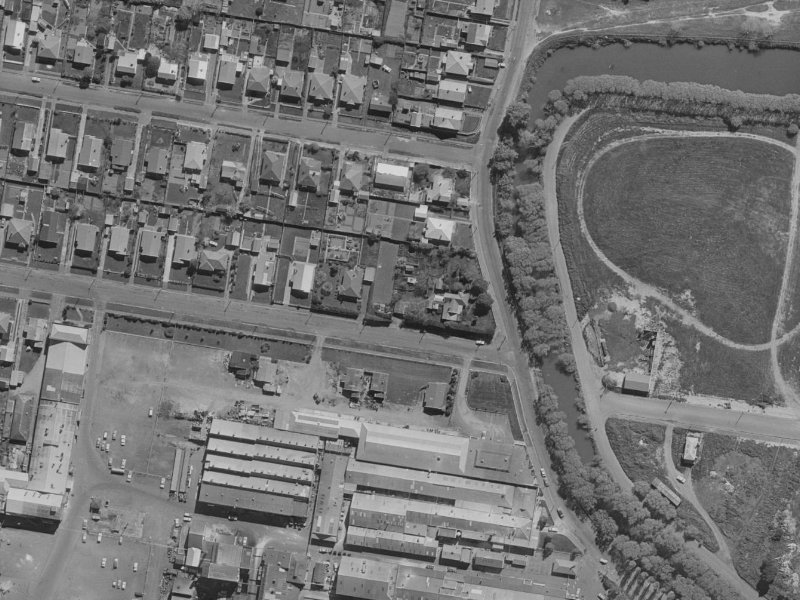 109 Marshall Street from the air, 1970-1974