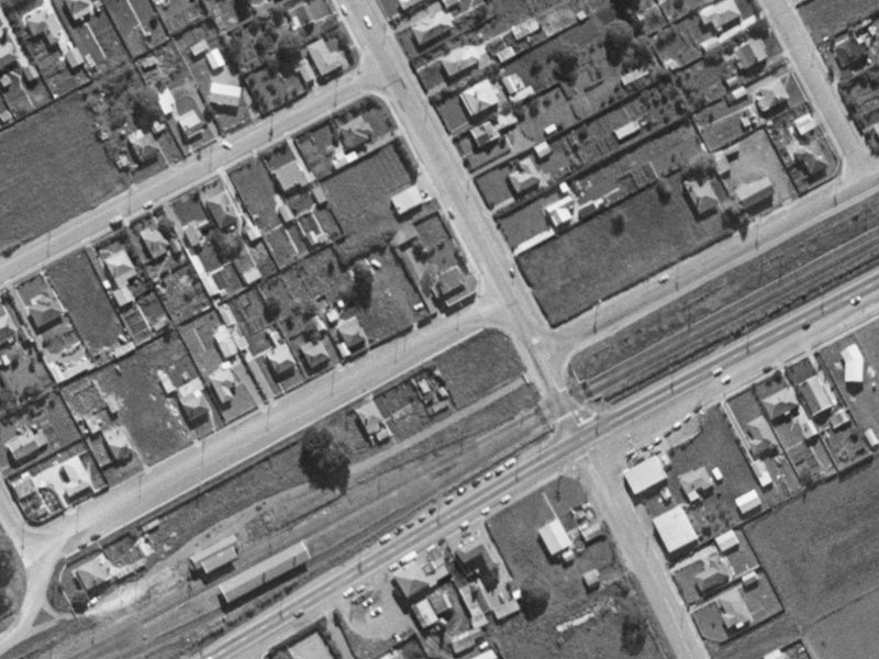 4A Railway Terrace from the air, 1970-1974